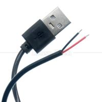 Buy cheap High Quality 5V USB 2.0 A Male to Open Stripped Bare 2pin Wires End Pigtail product
