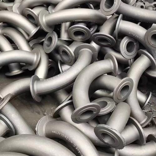 Buy cheap 100% Inspection Iron Casting Parts With Heat Treatment Pipe Joints from wholesalers