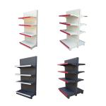 Factory price multi layers steel supermarket shelf high quality metal double