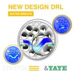 YYXTZ-V-TY LED Dual Color GN125 Motorcycle Headlight with 3030SMD Lamp Bead Chip