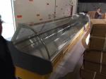 Painted Steel Meat Deli Display Cooler Grey Color Multiscene