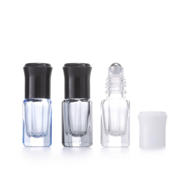 Buy cheap Octagonal Small Massage Roller Bottles Steel Ball Essential Oil Bottle Vials Glass Perfume from wholesalers