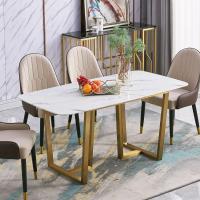 Buy cheap Hotel Dining Table With Turntable Stainless Steel Legs 1.6M Length product