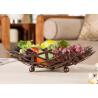Buy cheap Customized Metal Houseware 35*9CM Bronze Baking Creative Iron Art Fruit Tray from wholesalers