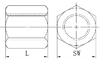 R25 R32 R38 R51 T76 SDA Hex Anchor Nut for Self Drilling Rock Bolting Tunneling