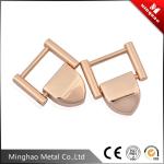 Minghao high quality 18.67*11.77mm metal Light gold sqare buckle