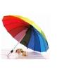 Buy cheap Straight Handle Large Rainbow Golf Umbrella Aluminum Shaft Metal Frame With Flute Ribs from wholesalers