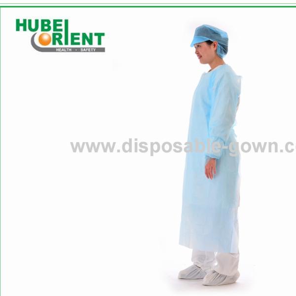 Buy cheap Anti Bacterial CPE Disposable Gowns With Thumb Cuffs from wholesalers