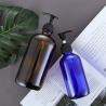 Buy cheap Cobalt Blue Glass Trigger Spray Bottle 250ml 500ml 1000ml Glass Boston Lotion Bottle with Pump and Logo/Graphic Design from wholesalers
