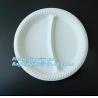 Buy cheap Food Eco Friendly Dinnerware , Compartment Disposable Corn Starch Plates from wholesalers