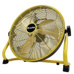 KCoolVent K12DF Industrial Floor Fans DC Recharge Portable 12inch Yellow / Black