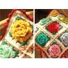 Buy cheap Handmade 100% Cotton Dimensional Flower Crochet Pillow Cushion Cover Decorative Cushion We from wholesalers