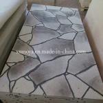 Yellow / Gold Fireproof Aston Mineral Fiber Stone Wall Panel for Building
