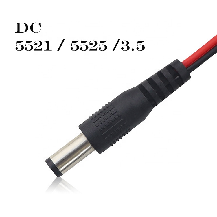 Custom 5521 5525 3.5 Connector DC Male to Open Bare Wire End Cable
