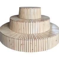 Buy cheap Haoyida 2900*450mm Backless Wooden Round Tree Bench product