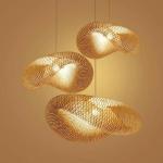 Handmade bamboo weaving art lamp bamboo art dining room bedroom bamboo rattan