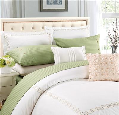 Buy cheap Sateen Stripe Solid Color 1800 Series Egyptian Cotton 4pcs Sheet Set from wholesalers
