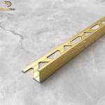 12.5mm*23mm Aluminium Tile Trim L Shape Edge Gold Color