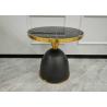 Buy cheap Rock Slab Inlaid Black Powder Coated Metal Frame Coffee Table Modern from wholesalers