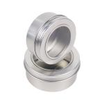 Custom Logo Round Aluminum Cosmetic Jars Metal Tea Canisters For Food Storage