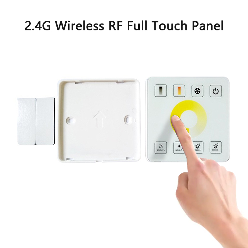 10A LED Controller Dimmer DC 12V 24V Dual Color Temperature Rf Full Touch
