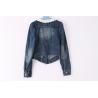 Buy cheap 100% Cotton Women's Denim Coats And Jackets Clothing Lace Decorative Neck from wholesalers
