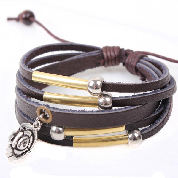 Buy cheap Rose Beaded Bracelet Wholesale Fashion Bracelets personalized leather bracelet from wholesalers