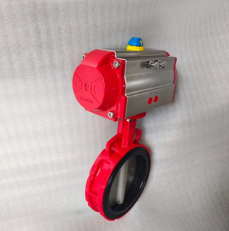 Customize Ductile Iron Pneumatic Actuator Butterfly Valve with Complete Certificate
