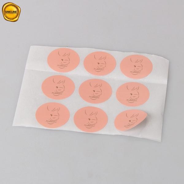 Buy cheap 1.5 Inches Round Custom Pink Packaging Stickers Labels For E-Commerce from wholesalers