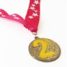 Buy cheap Stamped Iron Metal Sports Medal With Soft Enamel Colors And Sublimation Ribbon from wholesalers
