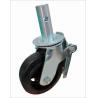 Buy cheap 8 inch roller caster scaffold frame cast iron casters rubber wheel 270kgs from wholesalers