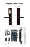 TH-698C Smart Front Door Locks With Camera For Home Hotel Apartment Office