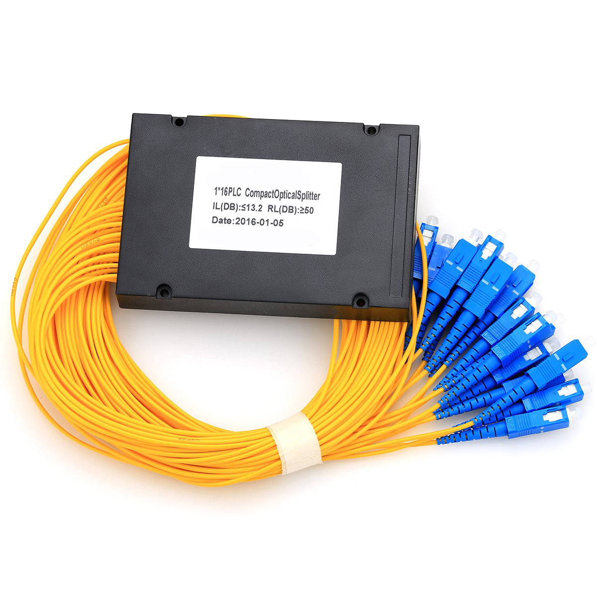 Sc Upc 1x16 Cassette Fiber Optic Splitter 16 Way Plc Splitter Module