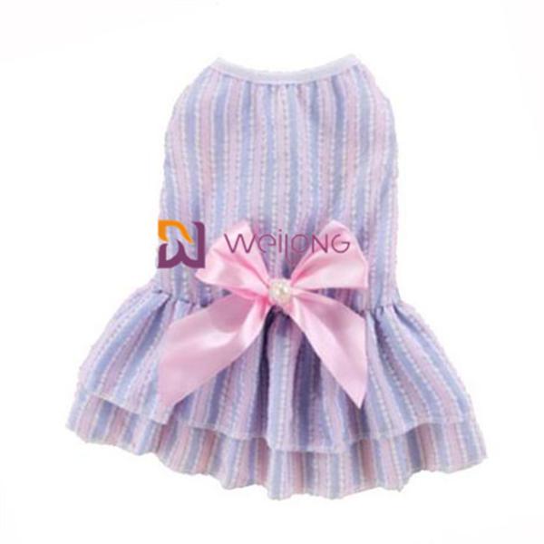 Buy cheap Customizable Color Poly cute dog dresses Satin Bow Cotton Seersucker from wholesalers