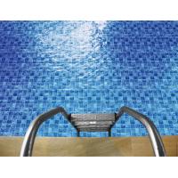 Buy cheap PRIMERA Swimming Pool Mosaic Tiles 306×306mm blue Glazed Mesh Mounted 24kg/box product