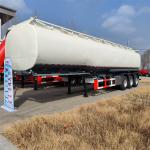 Three Axel 44 Cubic Meters Palm Crude Oil Tanker Trailer Fuel Tanker Semi