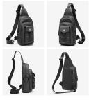 ODM OEM Oxford Textile Sports Crossbody Chest Sling Bags 18*9*28cm
