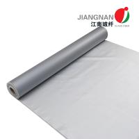 Buy cheap 0.6 / 0.8mm Silicone Coated Fabric For Fire Curtain System Fire Retardant product