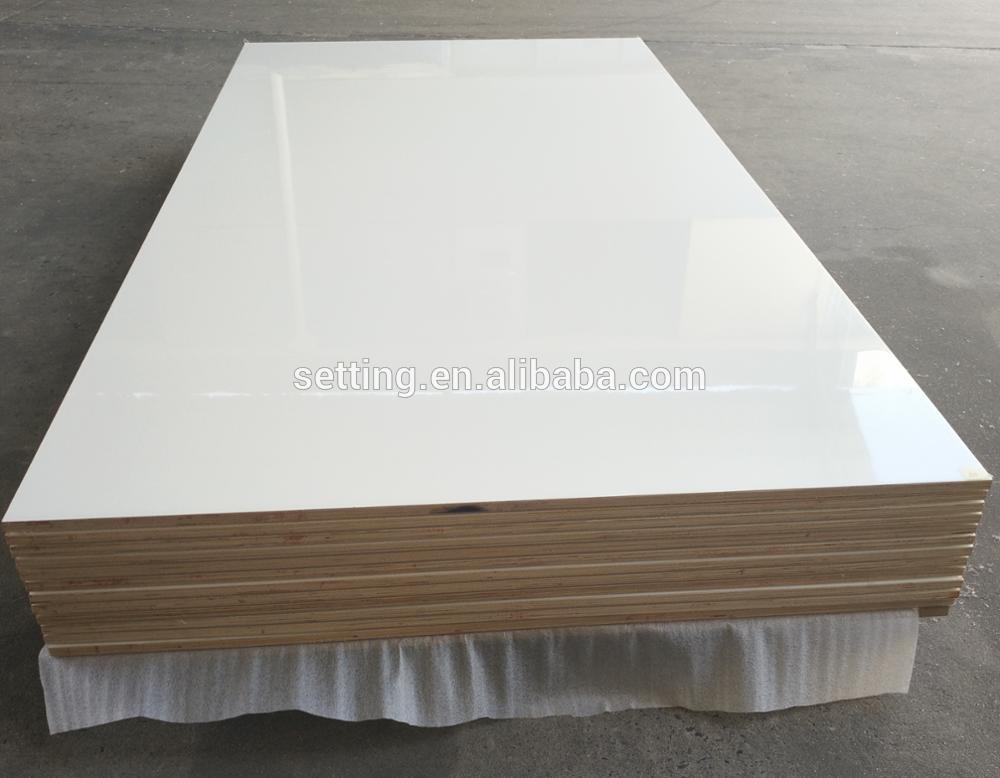 acrylic face pvc foam board in water -proof ,light weight for wardrobe ,sliding doors
