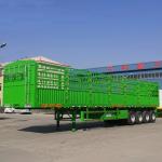 Brand New 3 Axle 60 Ton 12.00R20 Tires 12 Tire Side Wall Trailer Post Fence