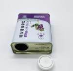 OEM 380ml Cooking Oil Tin Can Square Metal Tank