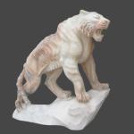 Outdoor stone carving garden marble tiger sculpture, china stone sculpture