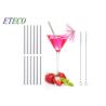 Buy cheap Personized Logo Short Stainless Steel Bent Straws , Silver Reusable Straw from wholesalers