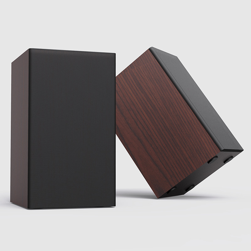 60Hz-20KHz Wood 2.0 Bookshelf Speakers 20Watt For Home Theater System