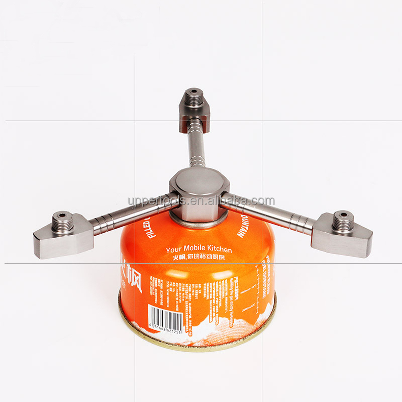 1kg Outdoor Camping Stove Head Converter Self-Closing Aluminum Alloy Adapter Cylinder