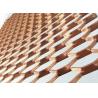 Buy cheap 3MM 2MM Thickness Fluorocarbon Expanding Wire Mesh Aluminum Building Facade from wholesalers