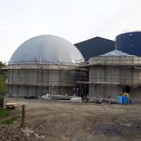 Buy cheap White 500m3 Double Membrane Gas Holder , Gas Dome For Methane Storage product
