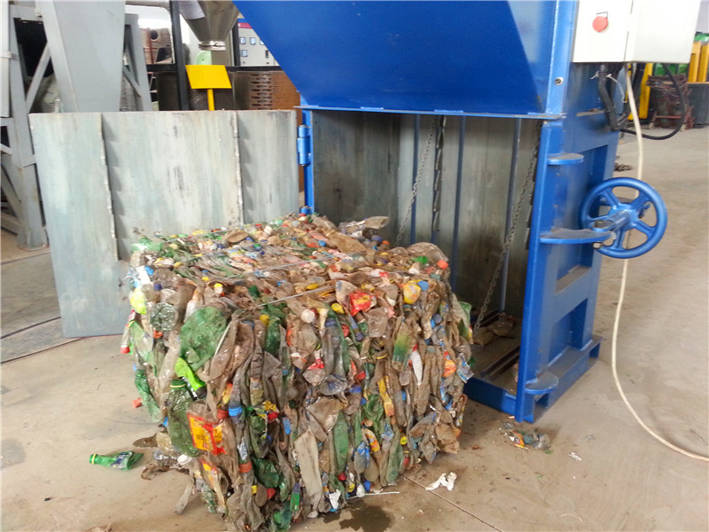 Hydraulic Vertical Cardboard Paper PET Bottle Baling Machine