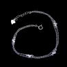 Buy cheap Rose Gold Plain Silver Bracelet Two Chains Personalized Heart Shape Jewelry from wholesalers
