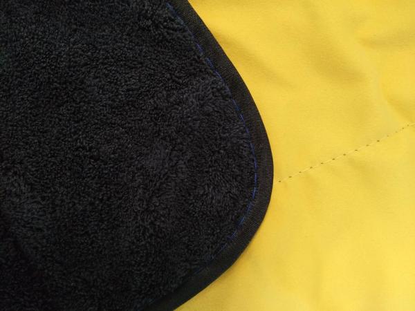 Buy cheap Microfiber 40*40cm Coral Fleece Black Suede Piping Cleaning Kitchen Towel from wholesalers